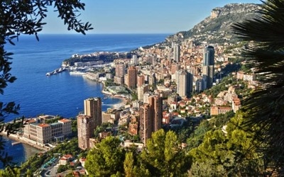 Vue plongeante de Monaco